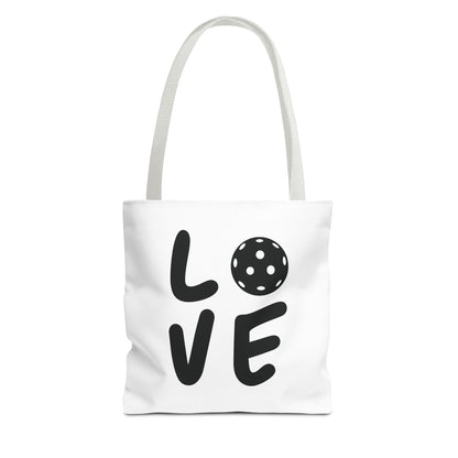 Pickleball Fun Tote Bag - Love with Pickleball White