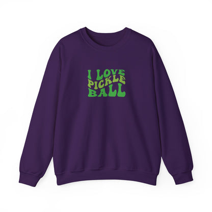 Men's Comfy Pickleball Sweatshirt - I Love Pickleball