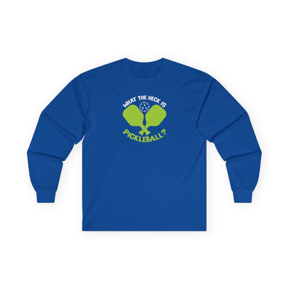 Women's Pickleball Long Sleeves top - What the Heck Is Pickleball? Royal
