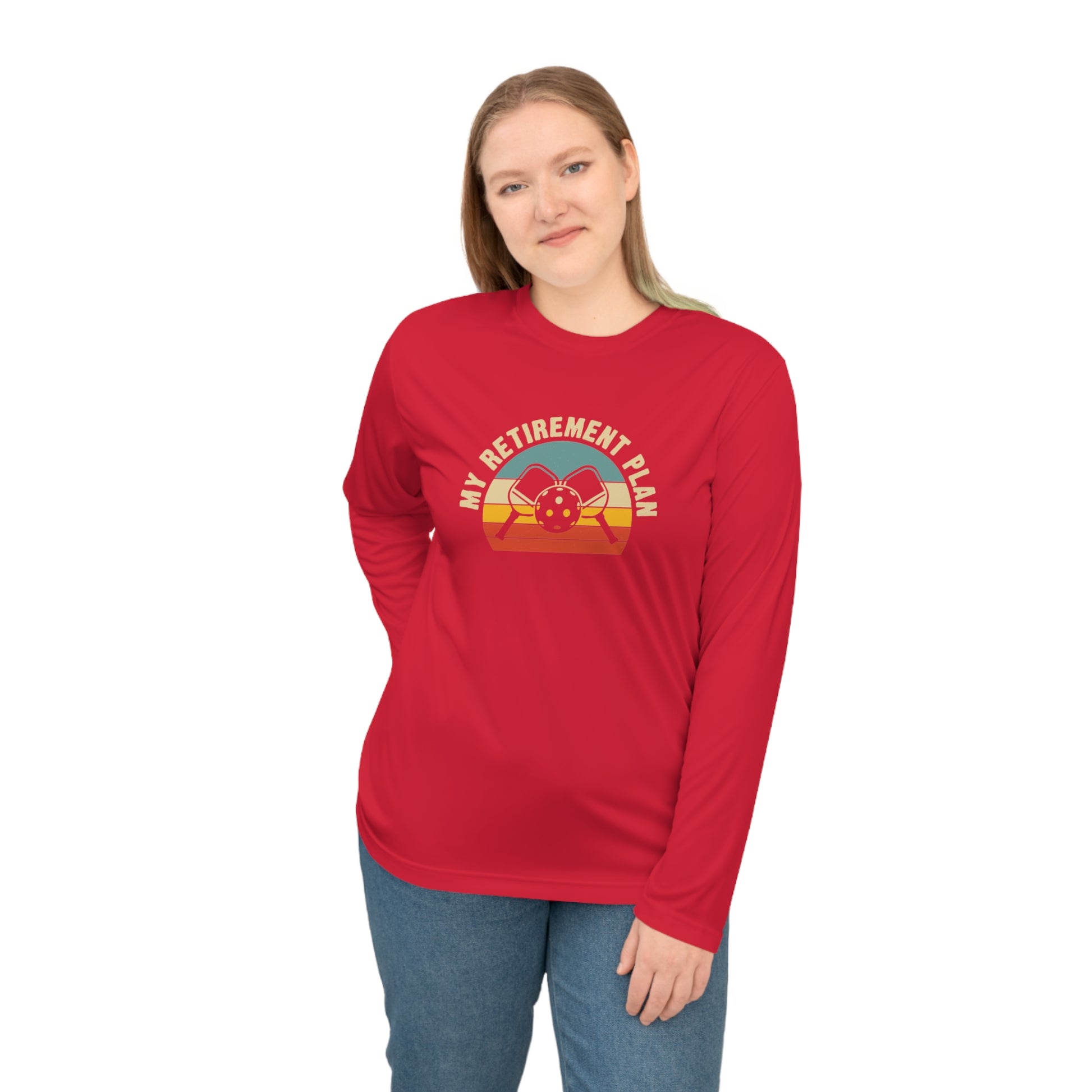 Women's Cool Pickleball Long Sleeves top - My Retirement Plan Retro