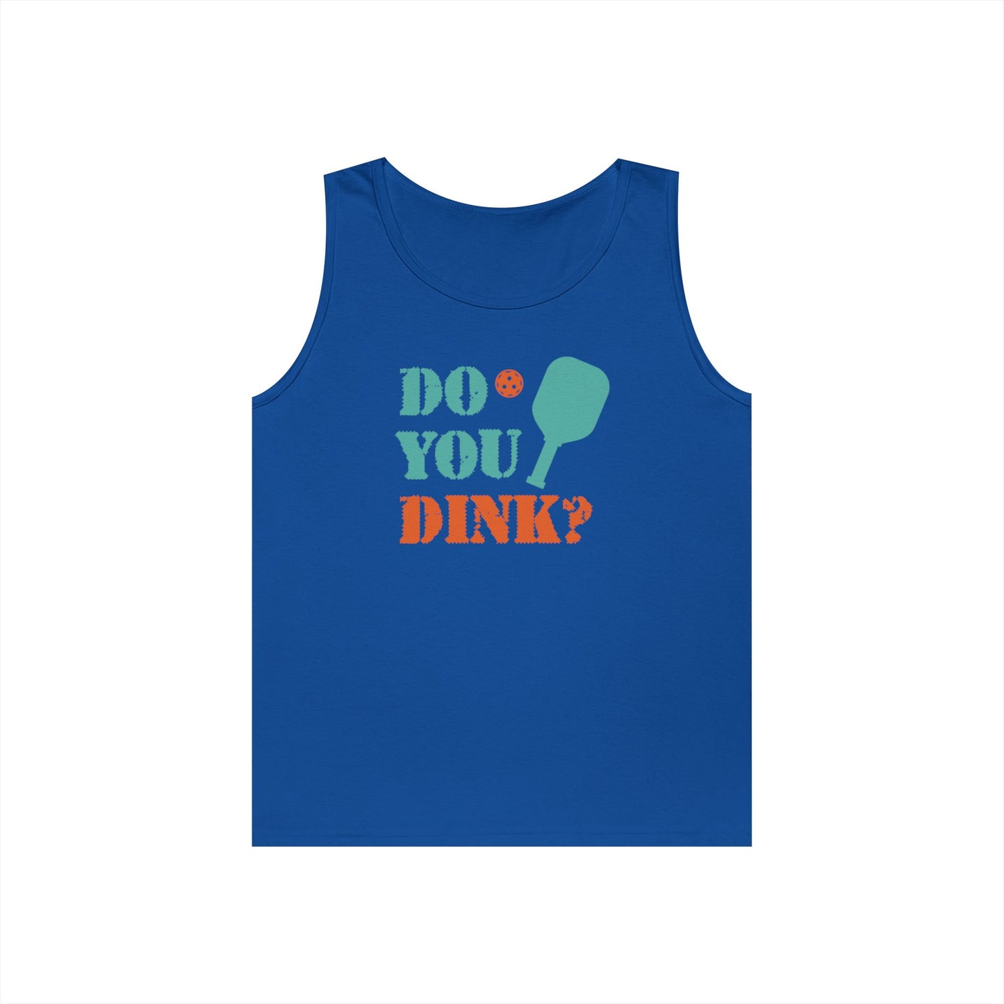 Men's Durable Pickleball Tank Top - Do You Dink? Royal