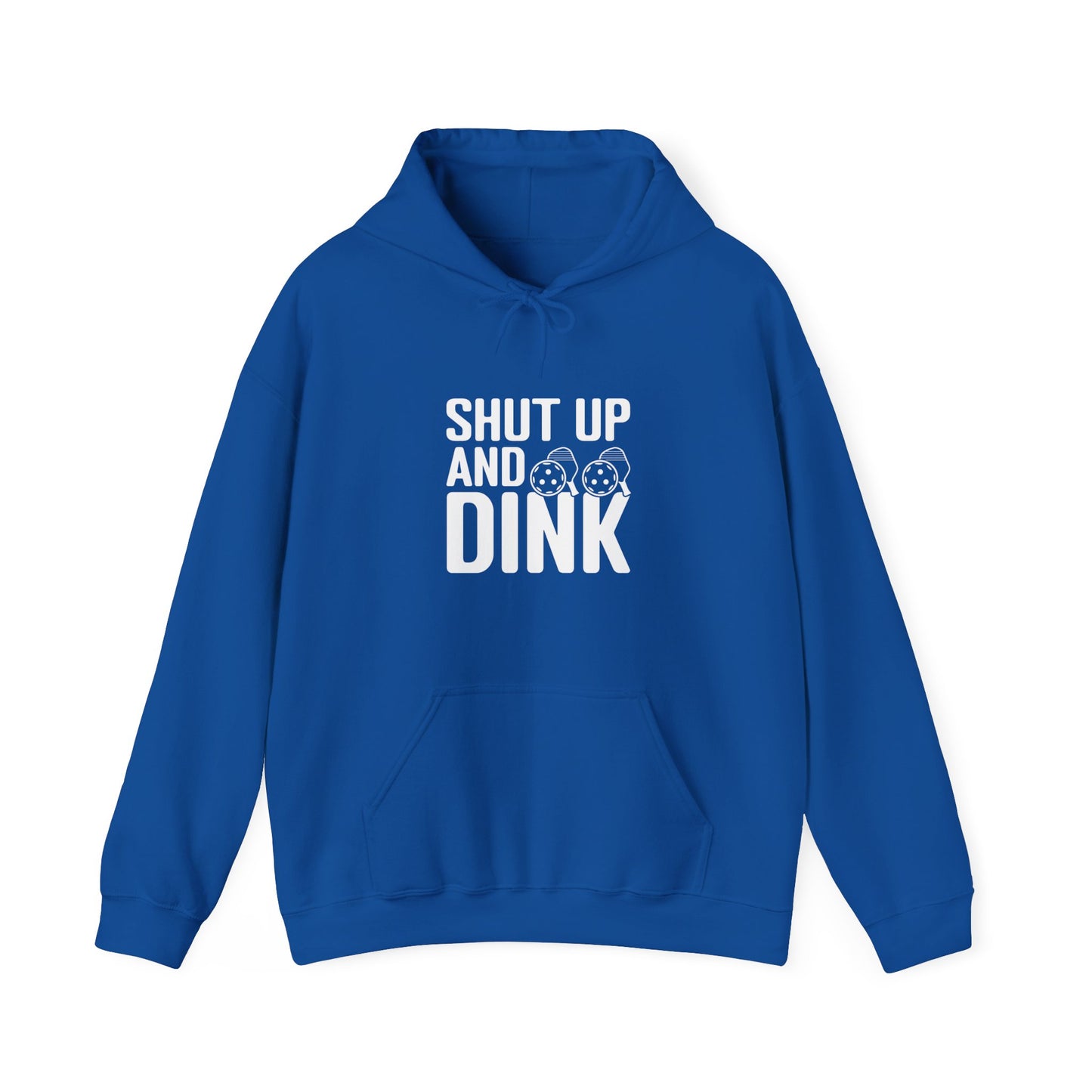 Women's Comfy Pickleball Hoodie - Shut Up and Dink Royal