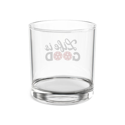 Pickleball Funny Rocks Glass - Life is Good