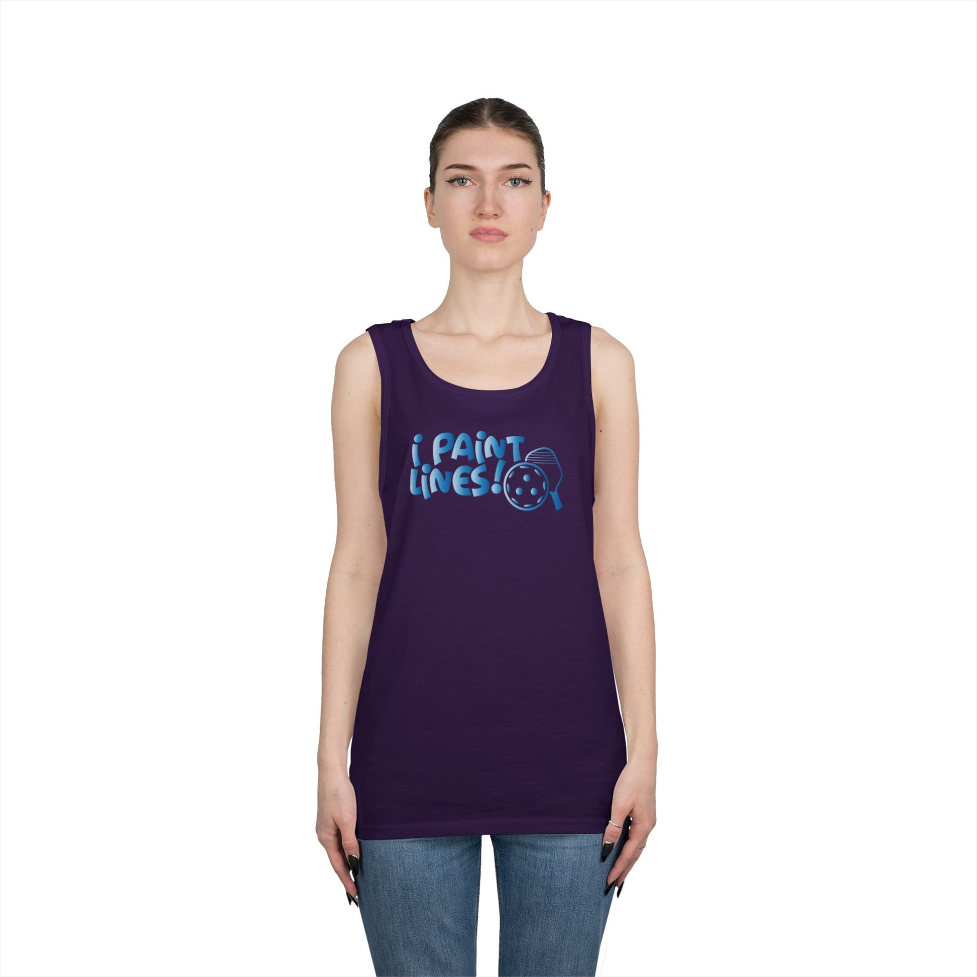 Women's Comfy Pickleball Tank Top - I Paint Lines