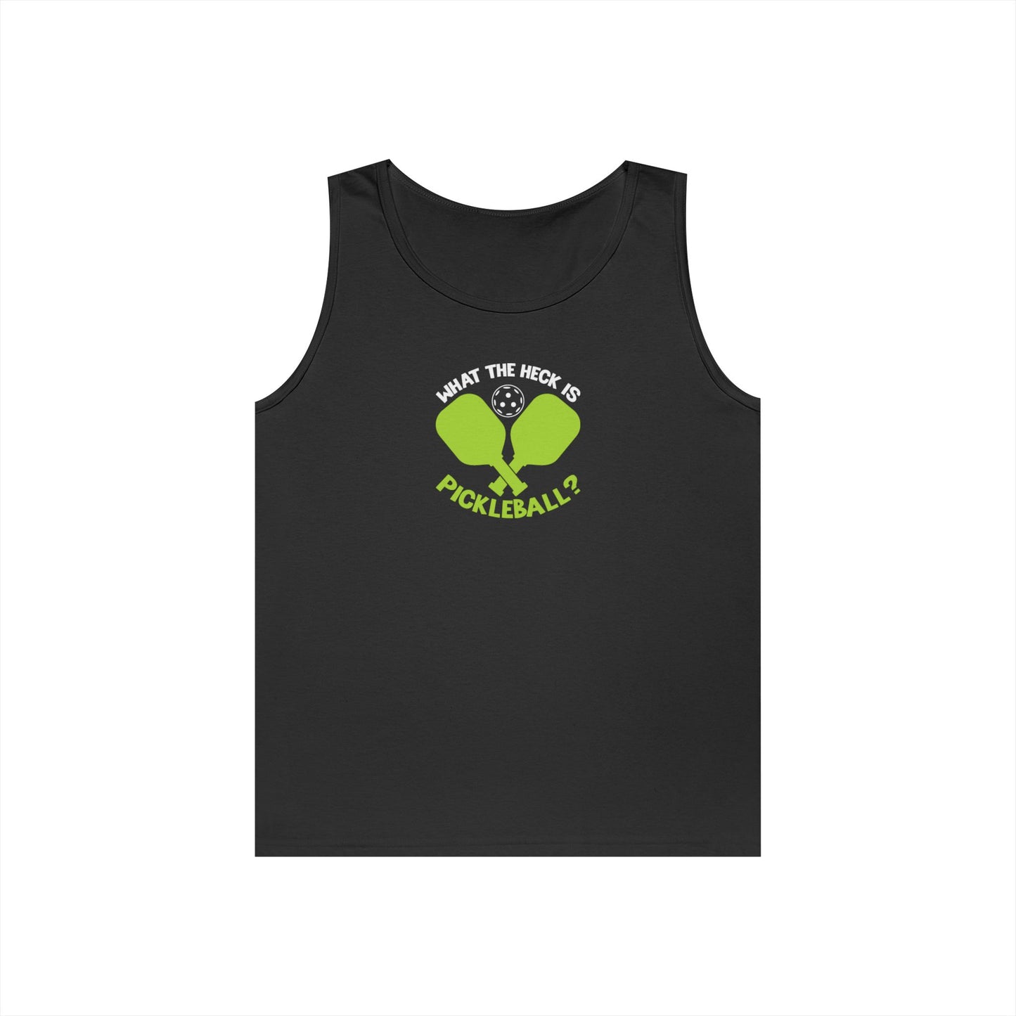 Women's Funny Pickleball Tank Top - What the Heck Is Pickleball? Black