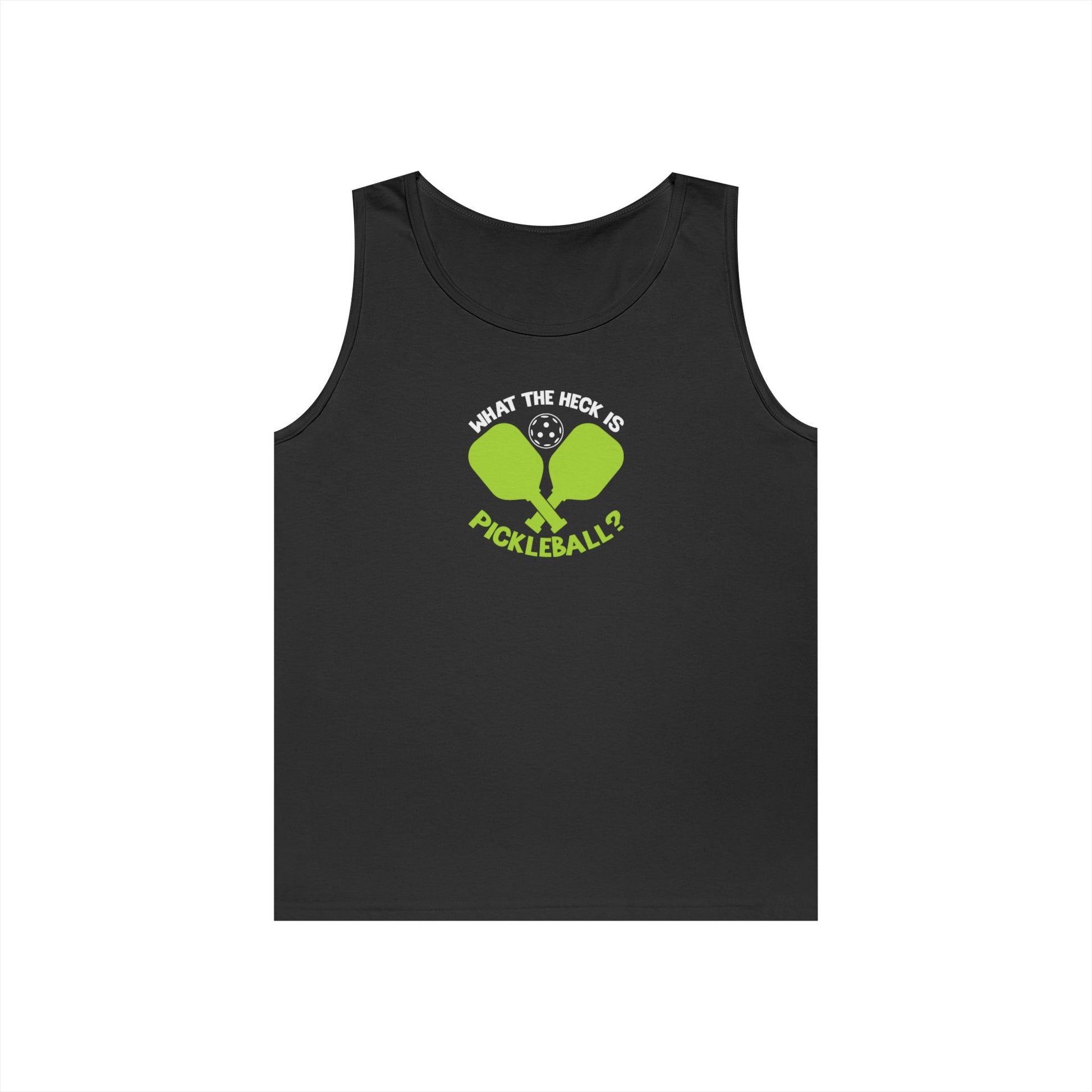 Women's Funny Pickleball Tank Top - What the Heck Is Pickleball? Black