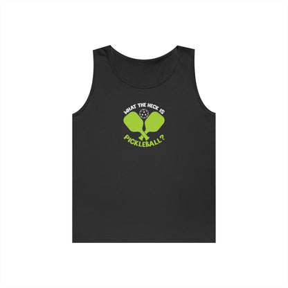 Women's Funny Pickleball Tank Top - What the Heck Is Pickleball? Black
