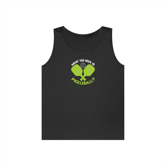 Women's Funny Pickleball Tank Top - What the Heck Is Pickleball? Black
