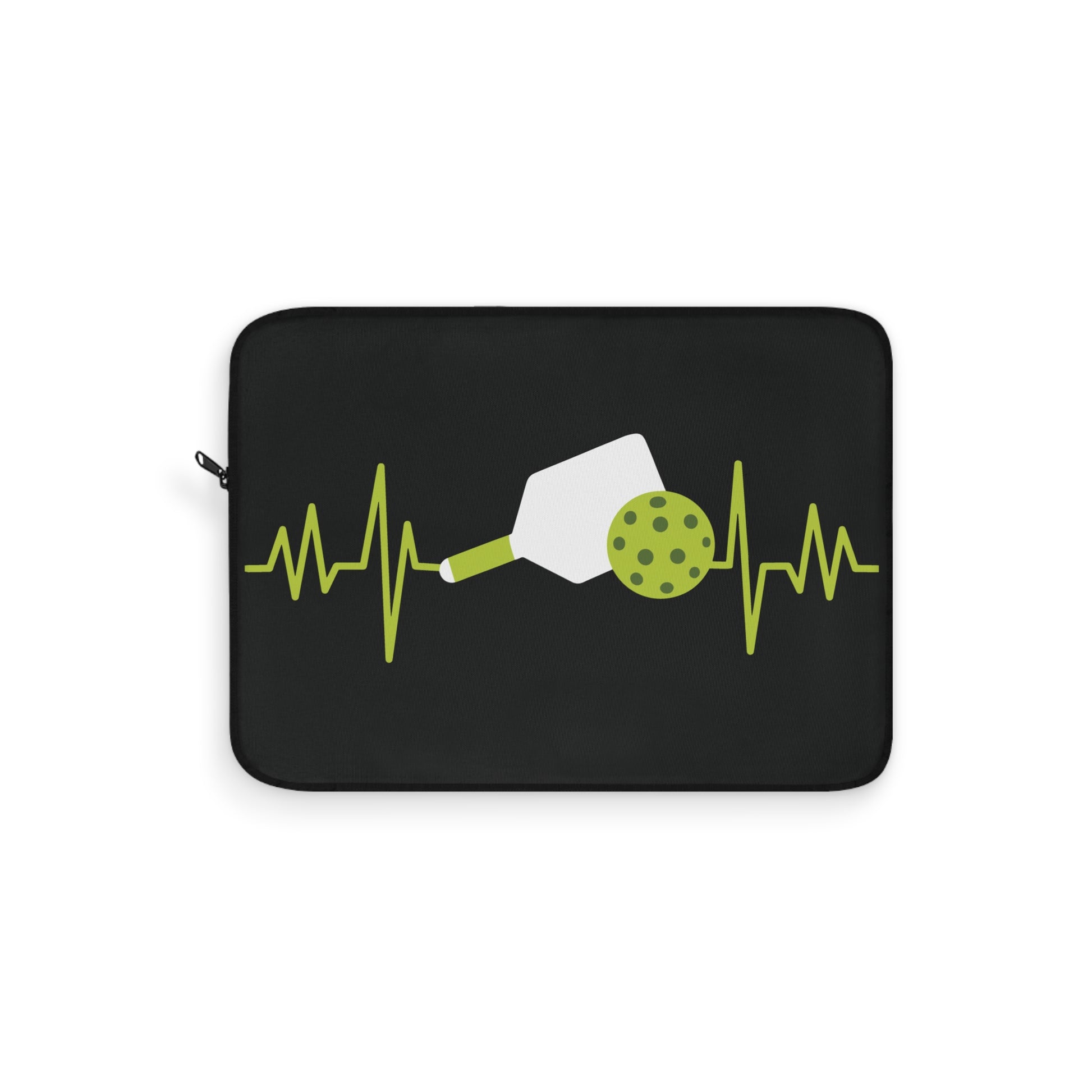Pickleball Stylish Laptop Sleeve - Pickleball and Pulse Black