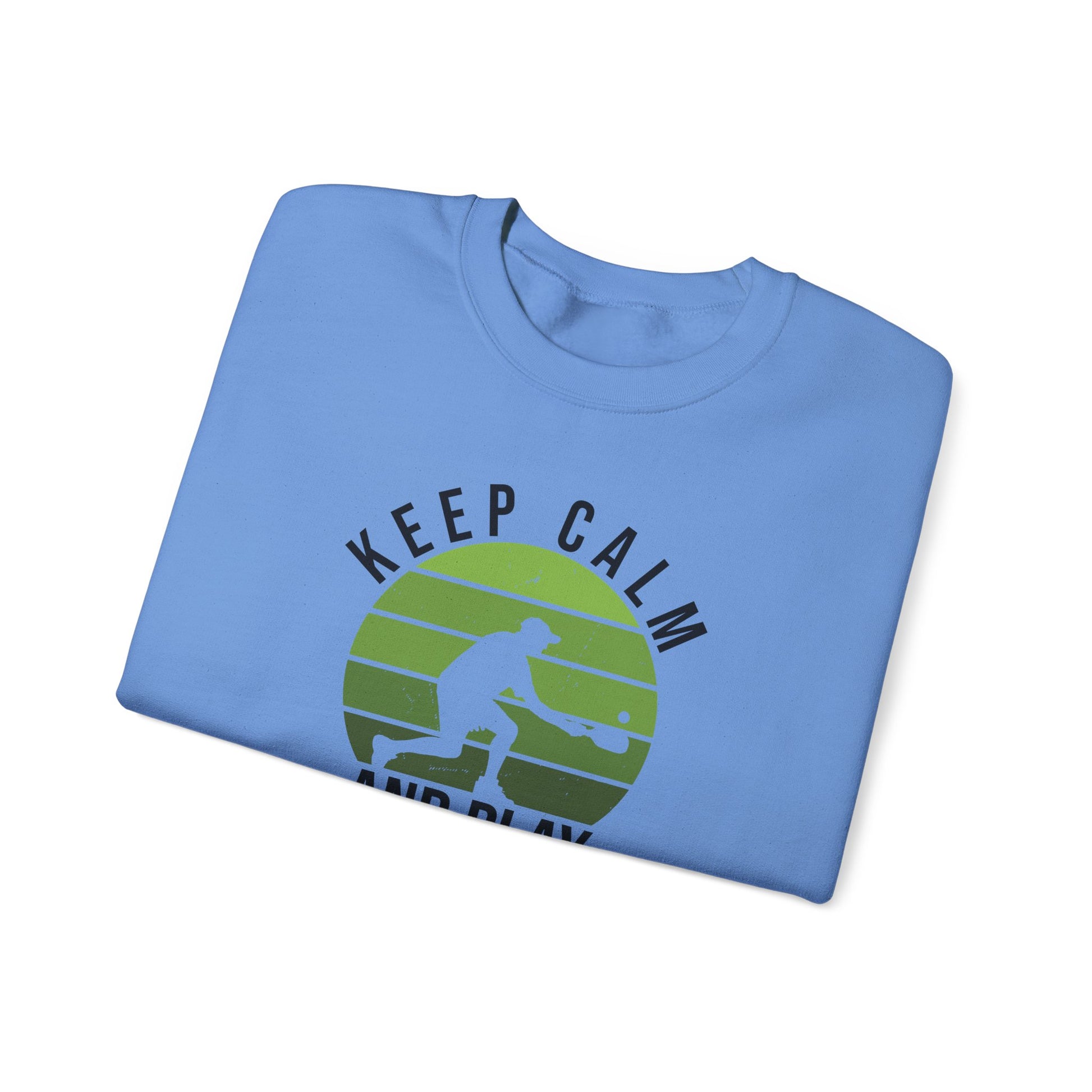 Men's Durable Pickleball Sweatshirt - Keep Calm and Play