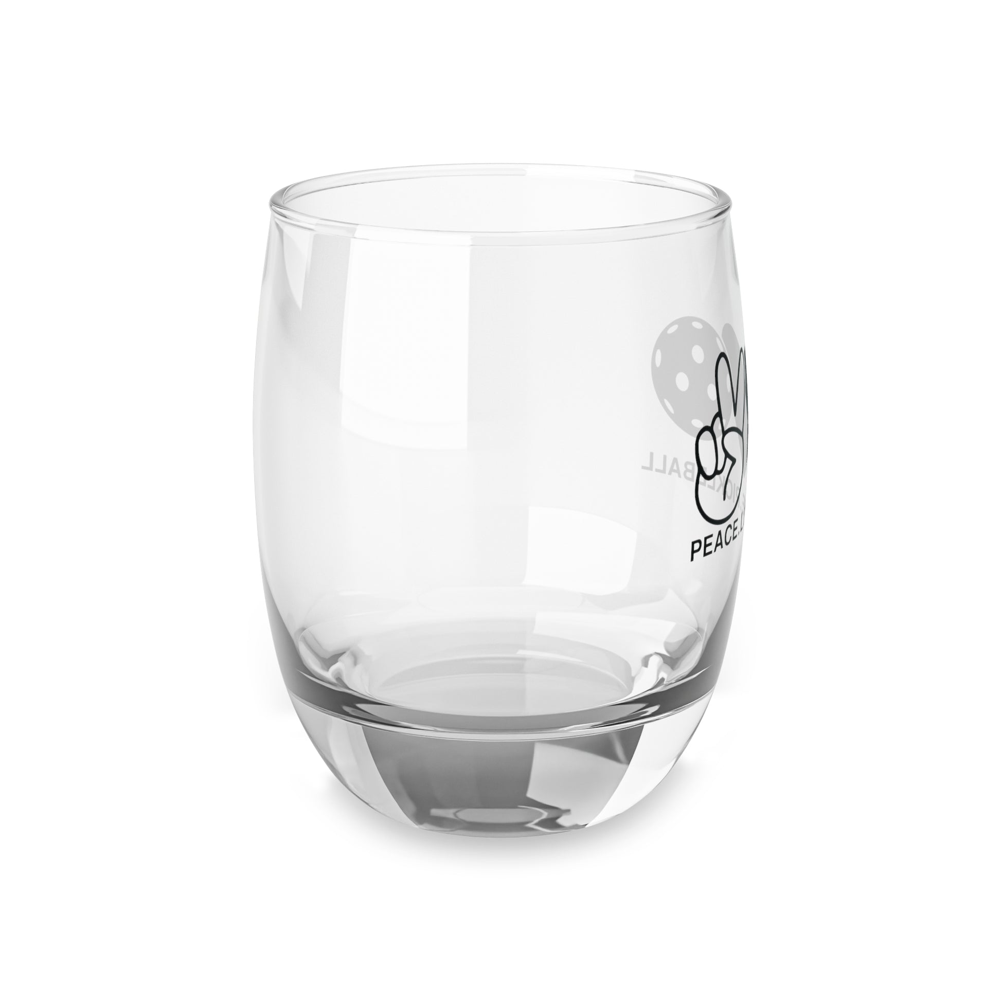 Pickleball Durable Whiskey Glass - Peach.Love.Pickleball