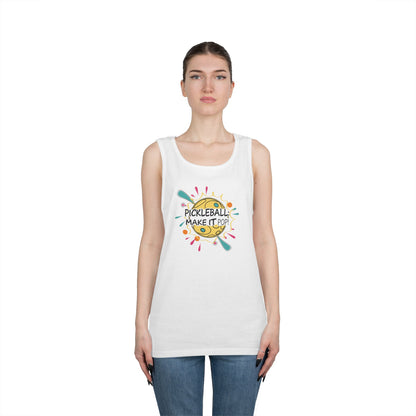 Women's Stylish Pickleball Tank Top - Pickleball Make It Pop