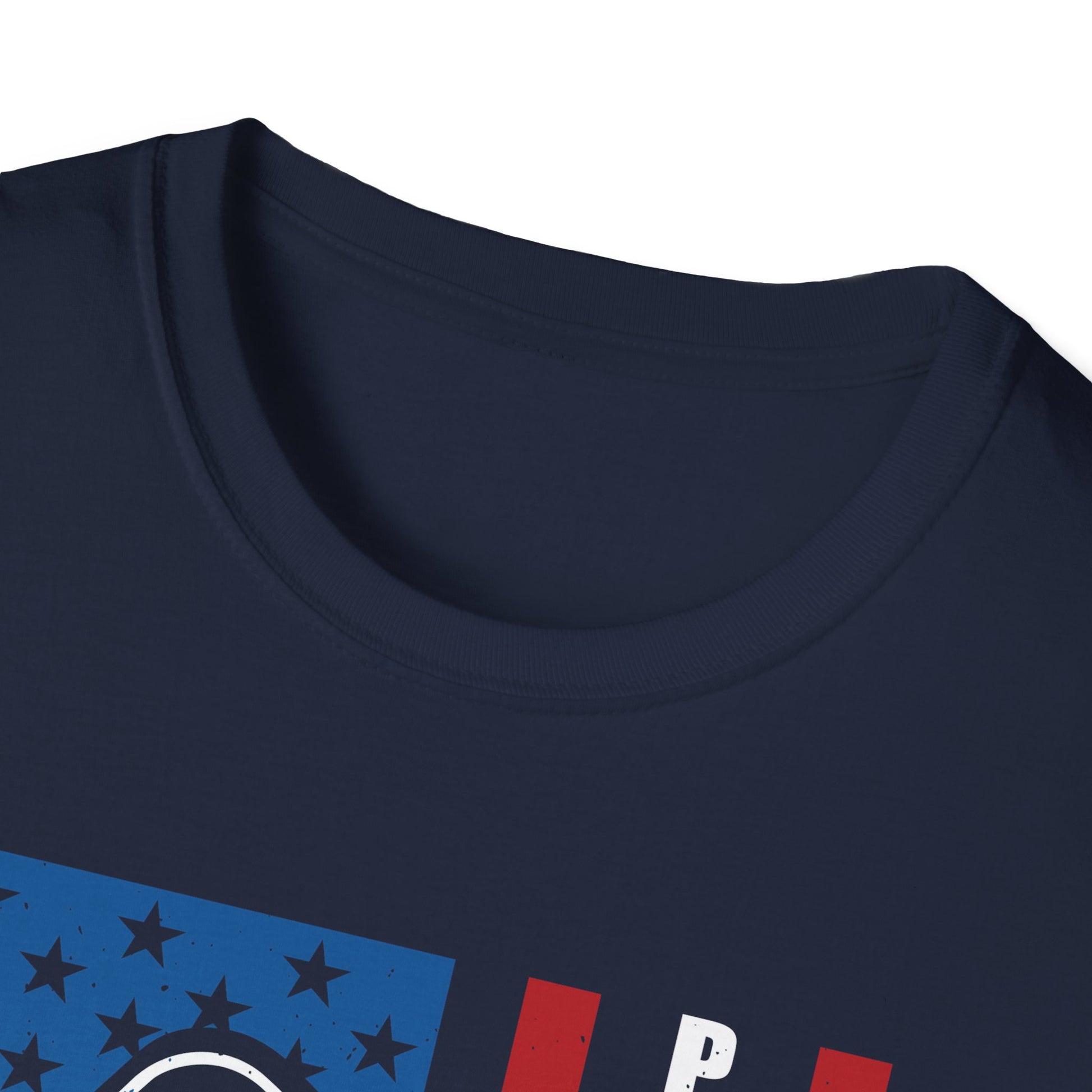 Women's Bold Pickleball T-shirt - Pickleball with American Flag