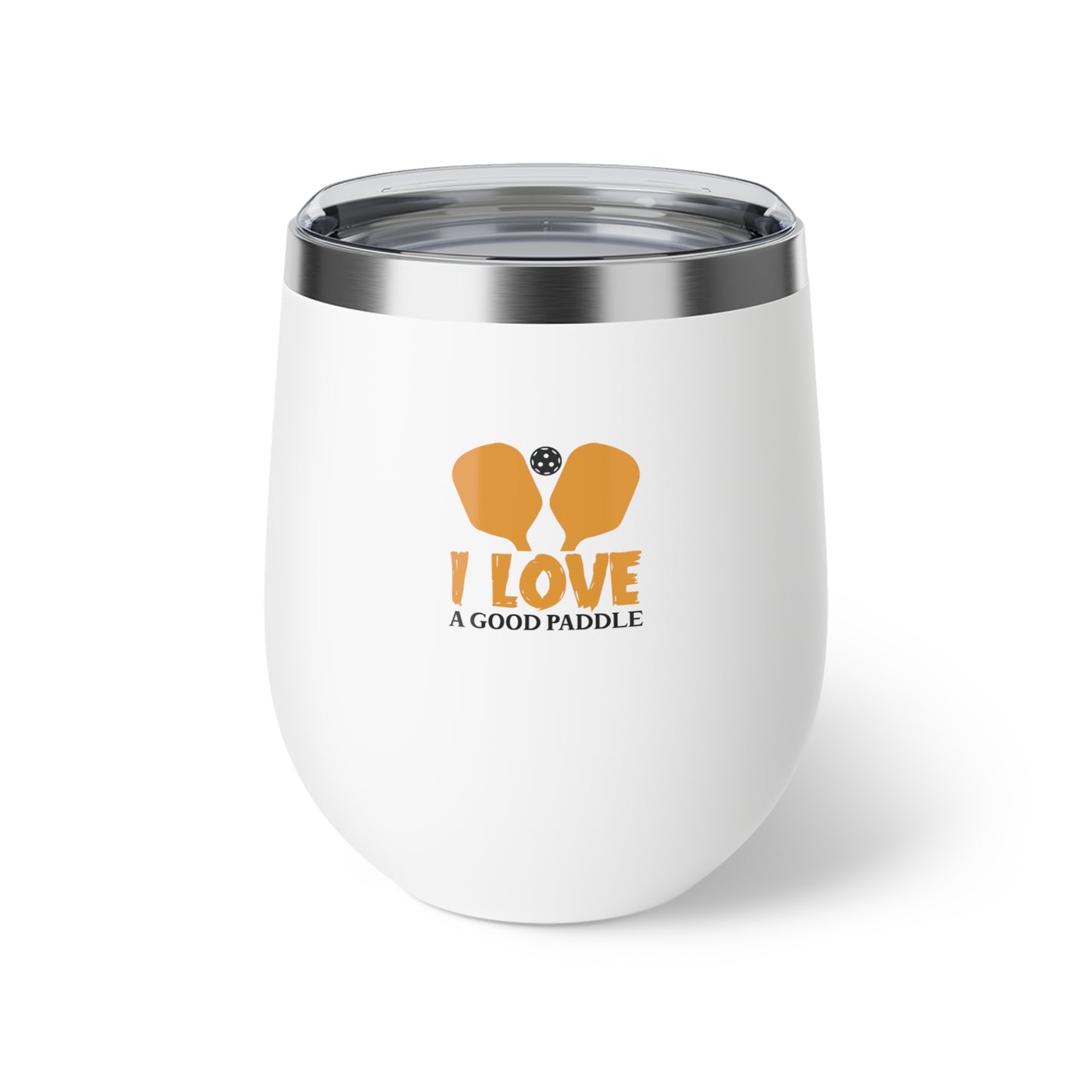 Pickleball Unique Cup - I Love a Good Paddle White