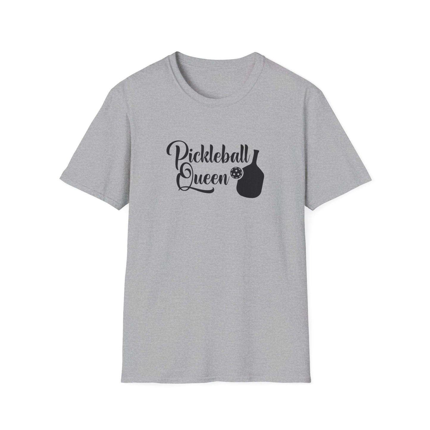 Women's Stylish Pickleball T-shirt - Pickleball Queen Gray
