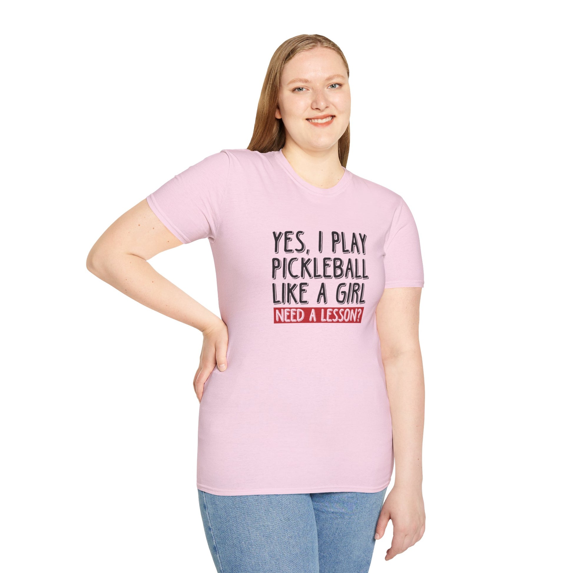 Women's Pickleball T-shirt - Yes, I Play Like A Girl Need A Lesson?