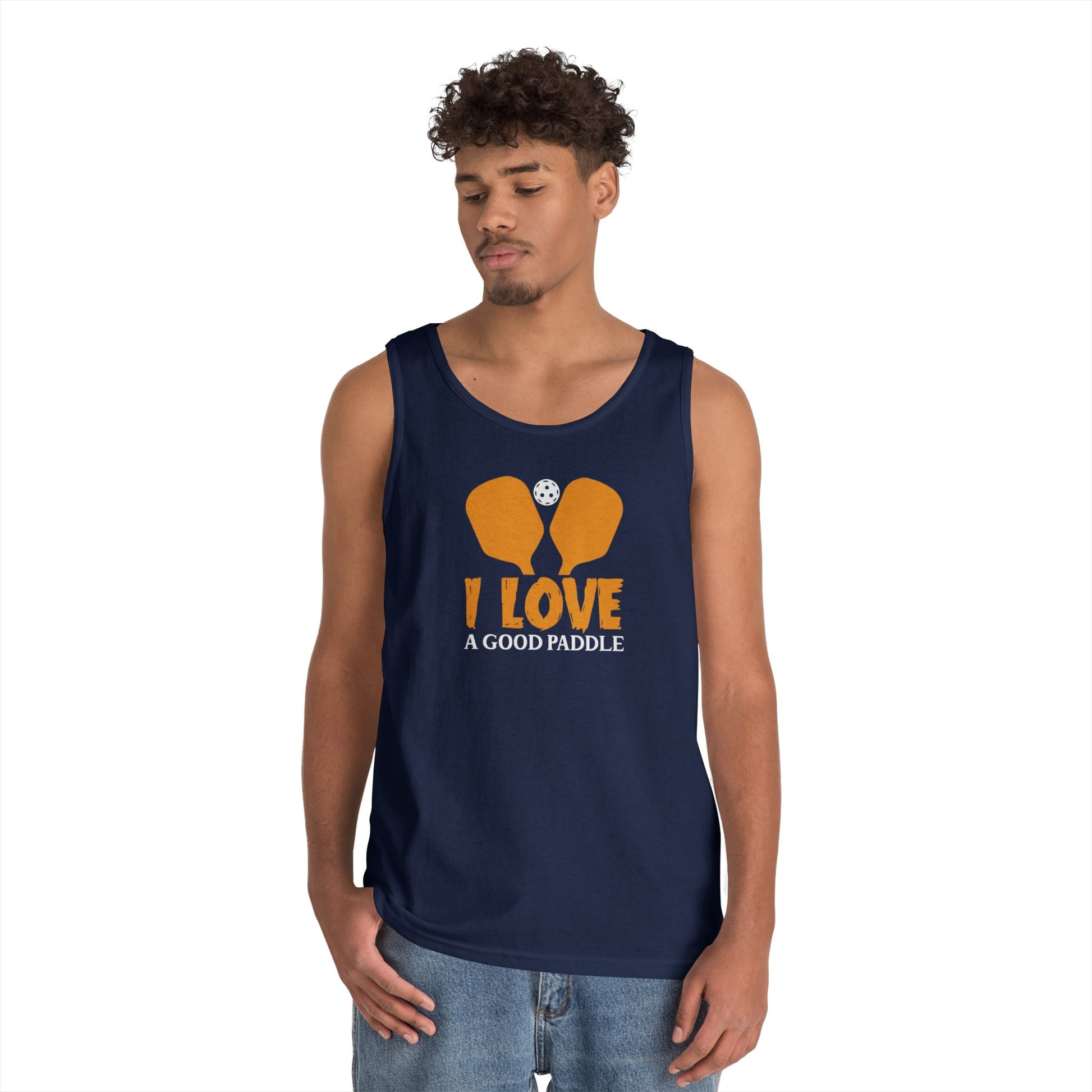 Men's Funny Pickleball Tank Top - I Love a Good Paddle