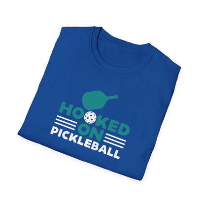 Men's Comfy Pickleball T-shirt - Hooked on Pickleball