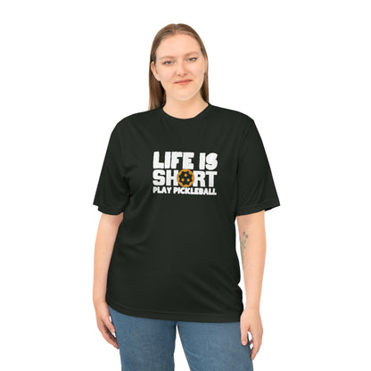 Women's Quirky Pickleball T-shirt - Life Is Short Play Pickleball