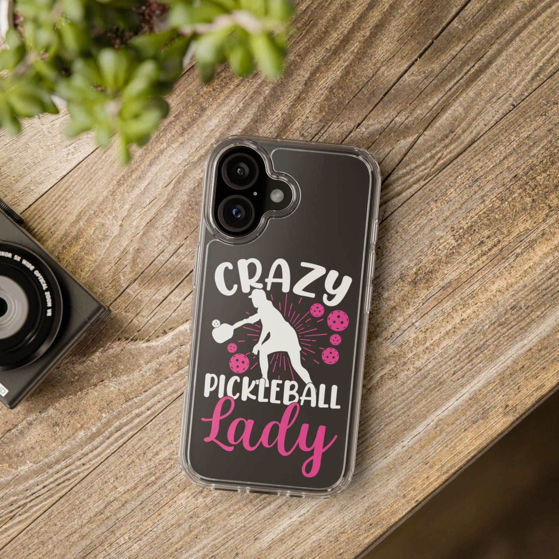 Pickleball Funny Phone case - Crazy Pickleball Lady