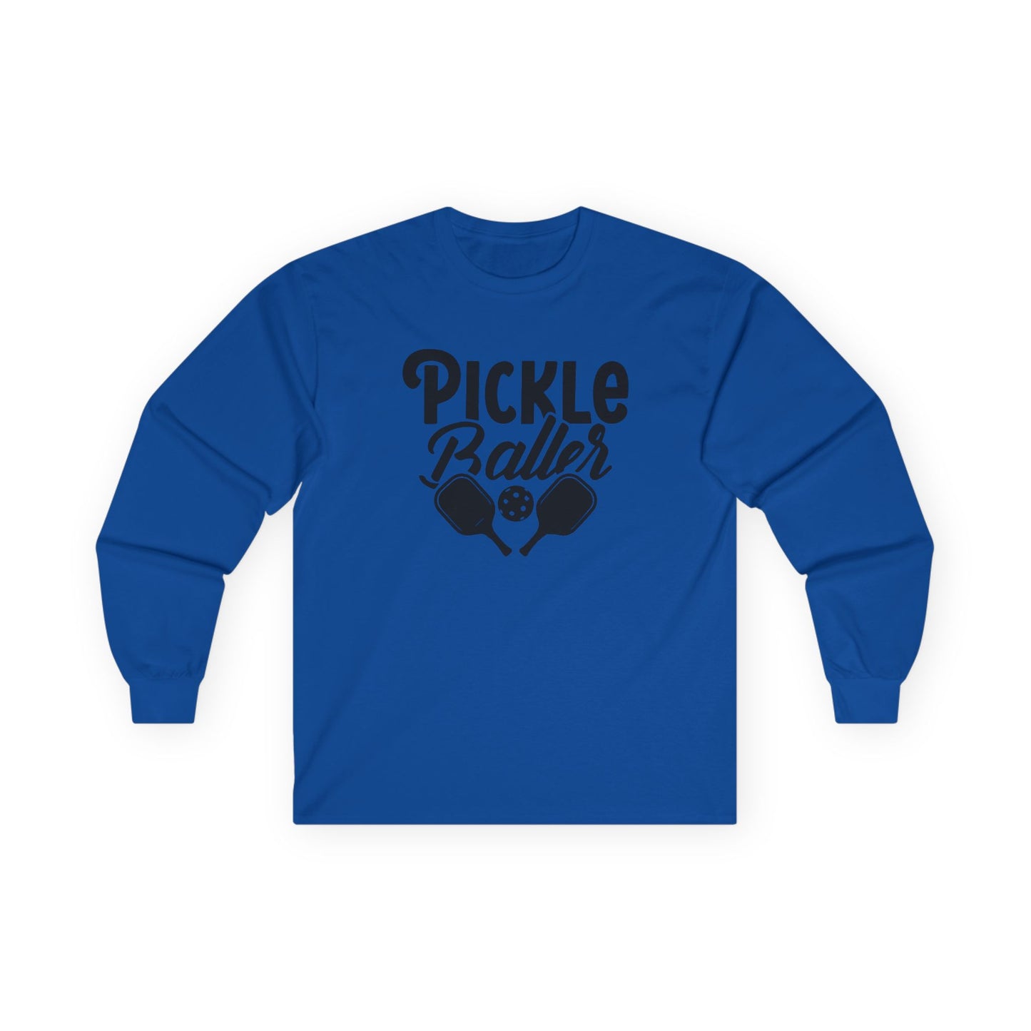 Men's Comfy Pickleball Long Sleeves top - Pickleballer Royal
