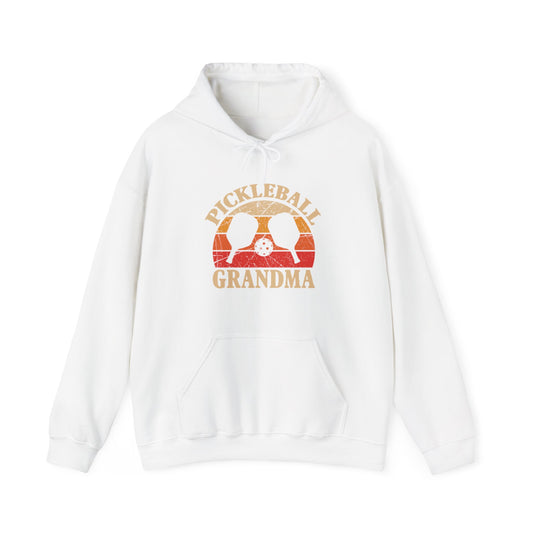 Women's Durable Pickleball Hoodie - Pickleball Grandma White