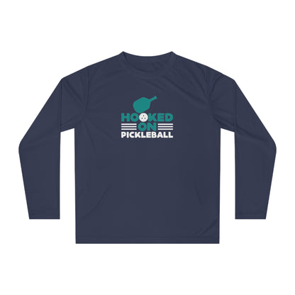 Women's Lightweight Pickleball Long Sleeves top - Hooked on Pickleball Navy