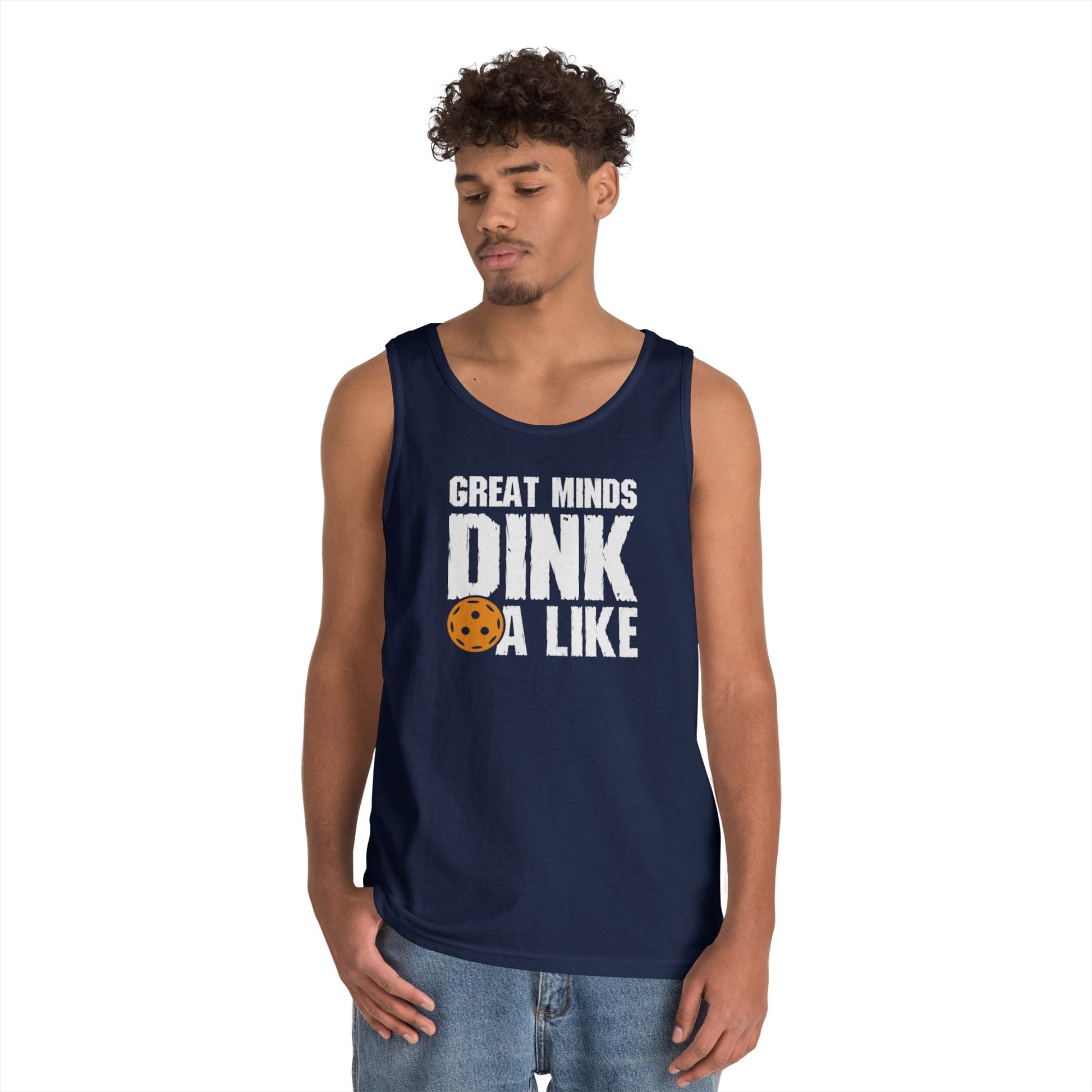 Men's Bold Pickleball Tank Top - Great Mind Dink a Like