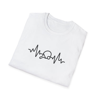 Men's Stylish Pickleball T-shirt - Pickleball Heartbeat