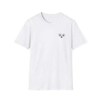 Women's Eye-Catching Pickleball T-shirt - Was That Out Are You Sure? White