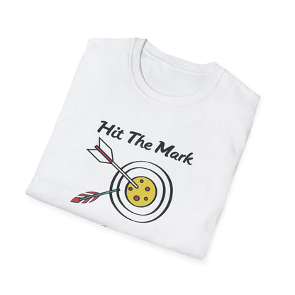 Men's Quirky Pickleball T-shirt - Hit the Mark with Pickleball