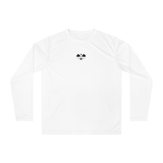 Women's Funny Pickleball Long Sleeves top - Soft Serve? Get Ice Cream White