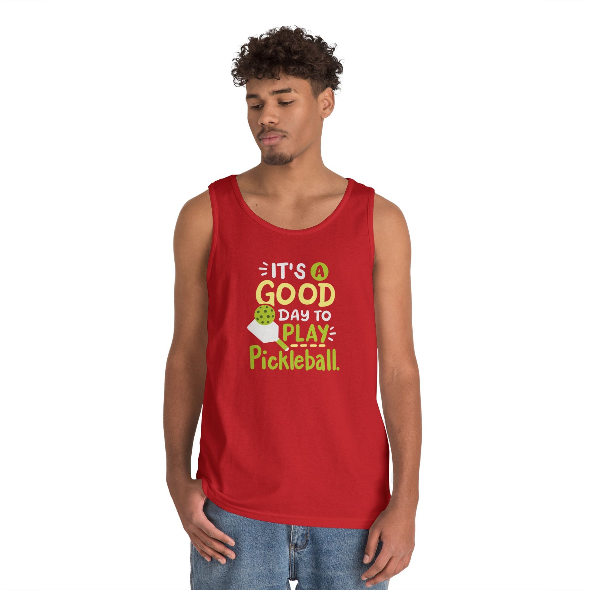 Men's Pickleball Tank Top - It's a Good Day to Play Pickleball
