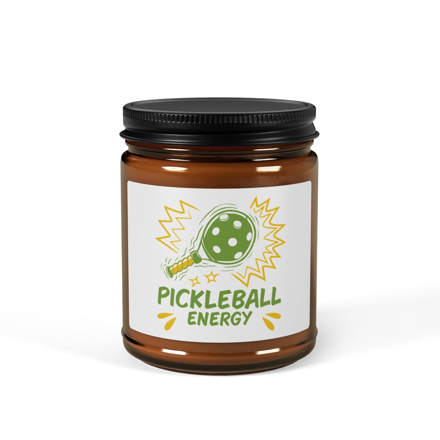 Pickleball Energetic Candle - Pickleball Energy Amber