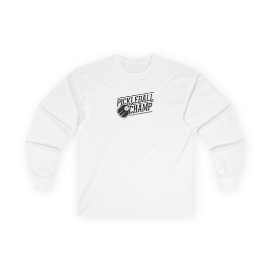 Men's Durable Pickleball Long Sleeves top - Pickleball Champ White