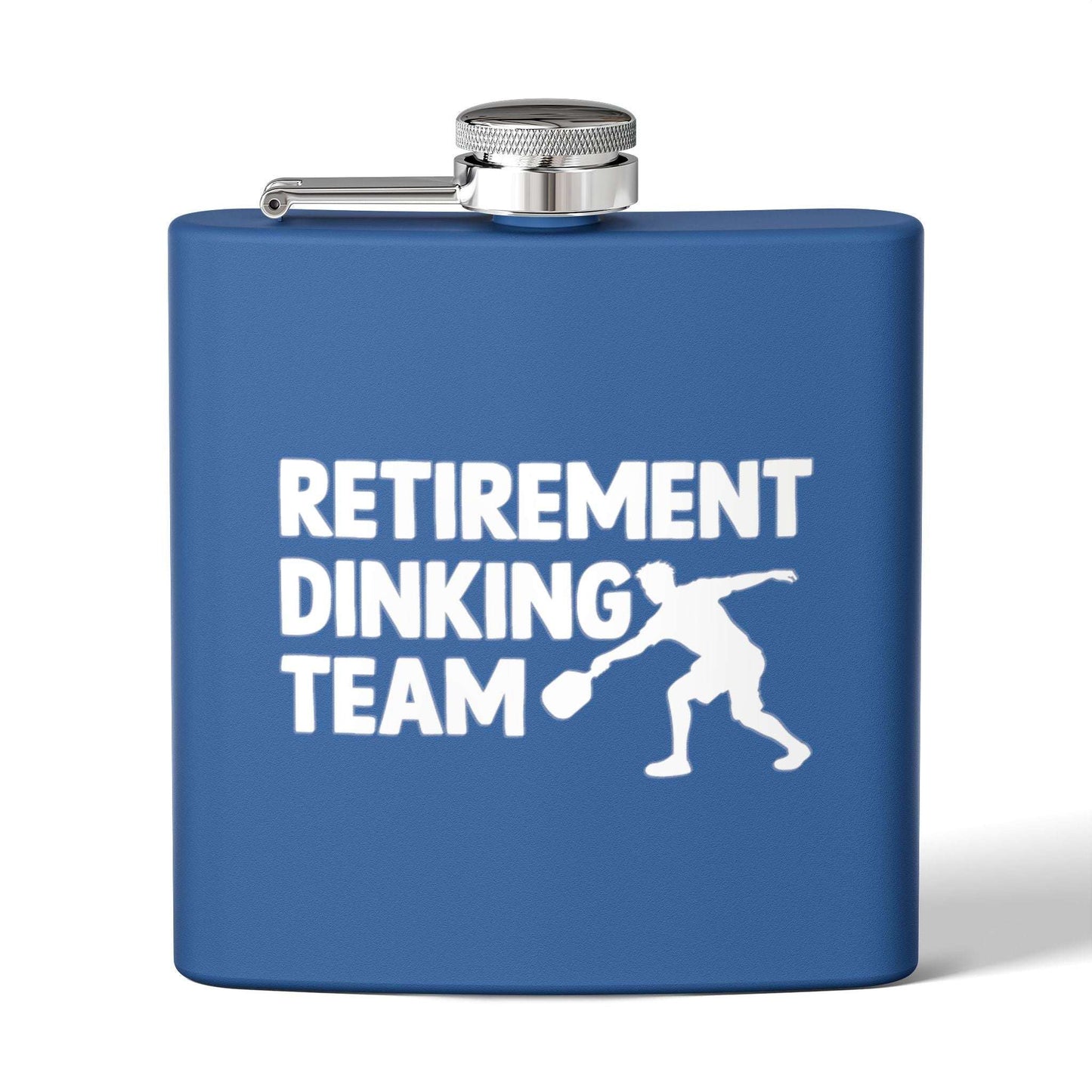 Pickleball Sporty Flask - Retirement Dinking Team Royal