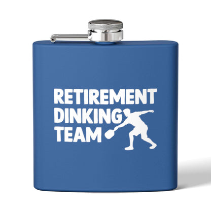 Pickleball Sporty Flask - Retirement Dinking Team Royal