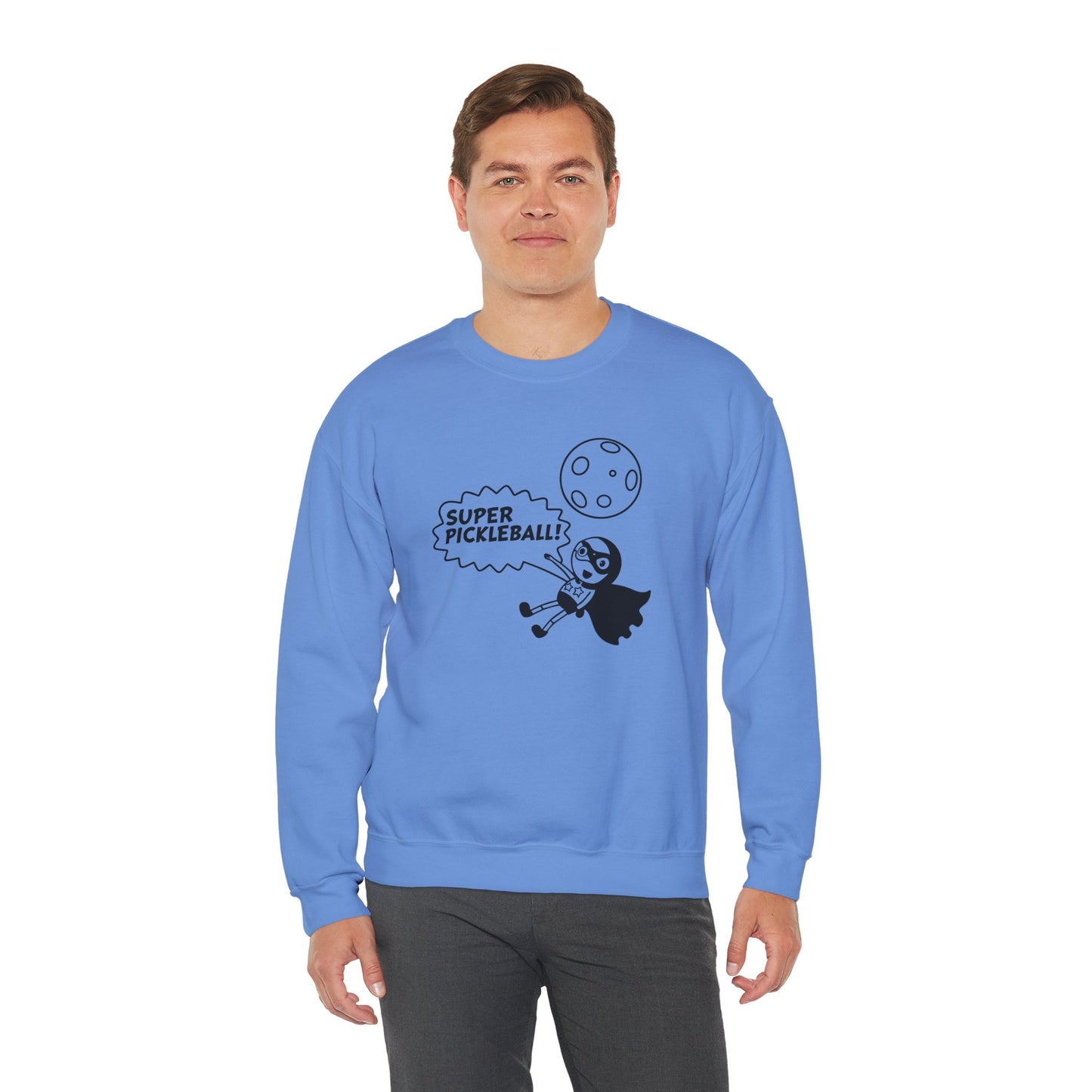 Men's Quirky Pickleball Sweatshirt - Super Pickleball