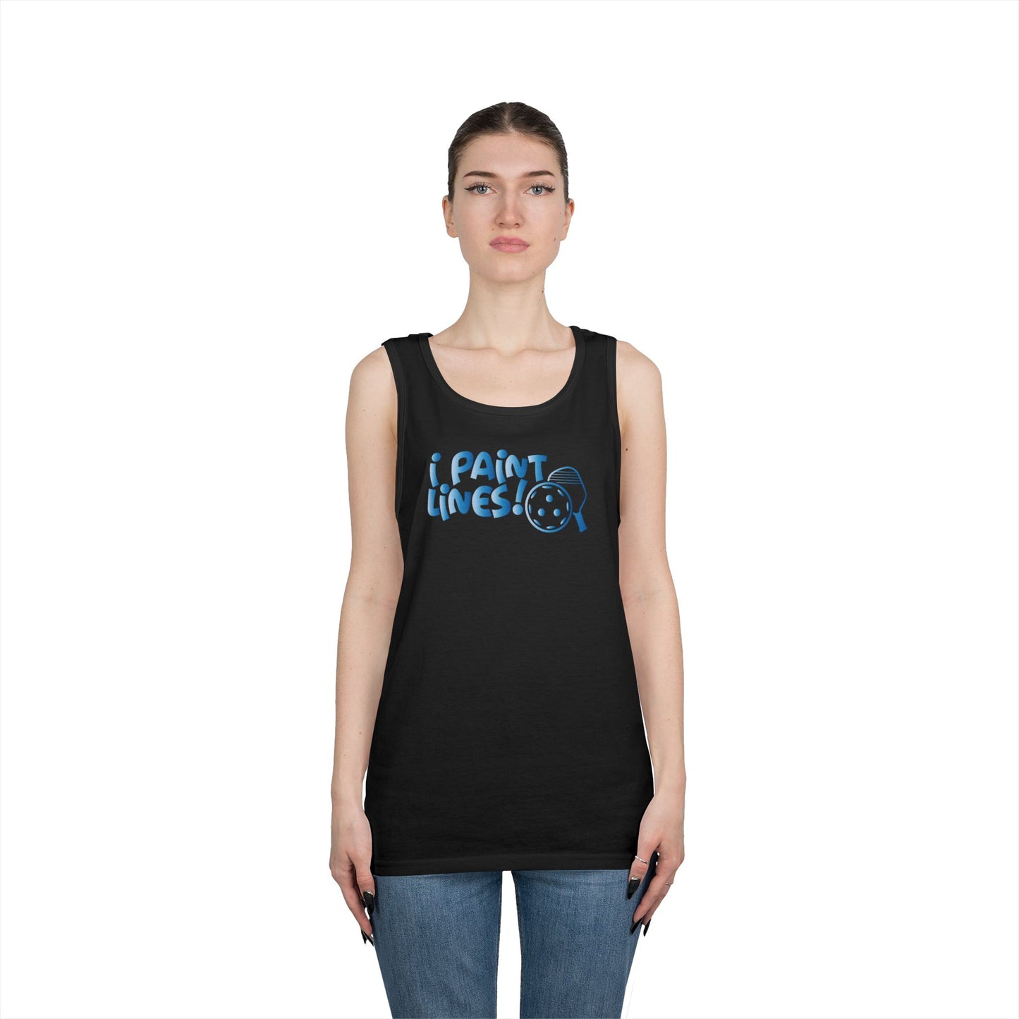 Women's Comfy Pickleball Tank Top - I Paint Lines