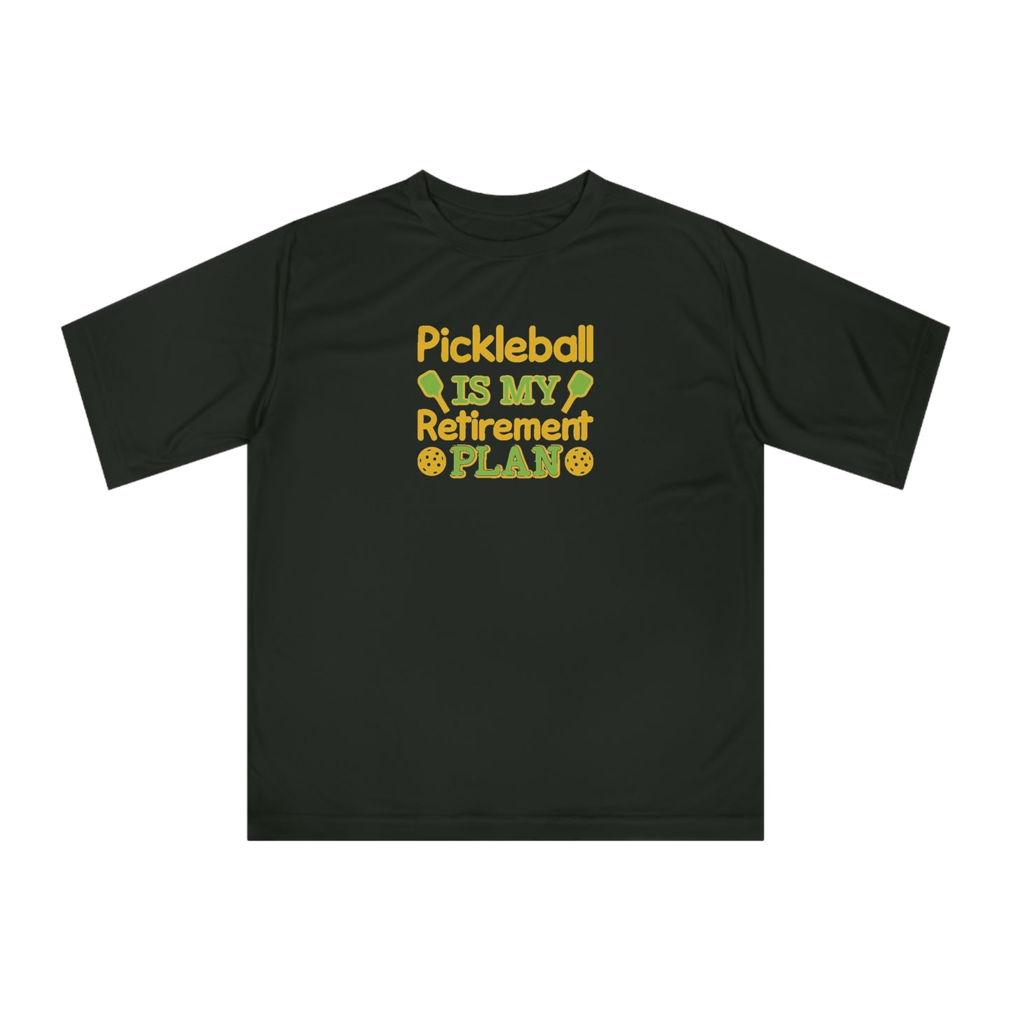Women's Durable Pickleball T-shirt - Pickleball Is My Retirement Plan Black