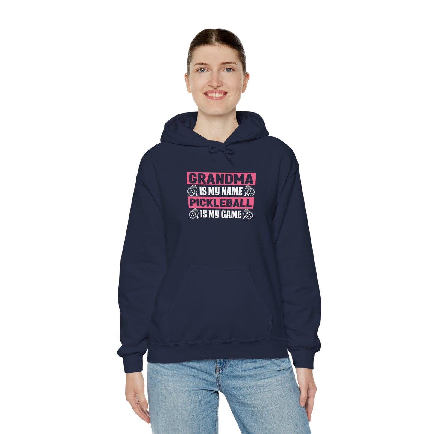 Women's Pickleball Hoodie - Grandma Is My Name Pickleball Is My Game