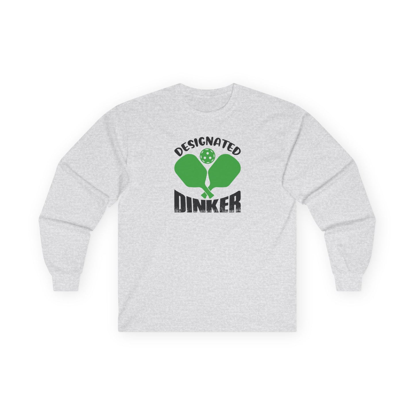 Women's Comfy Pickleball Long Sleeves top - Designated Dinker Gray