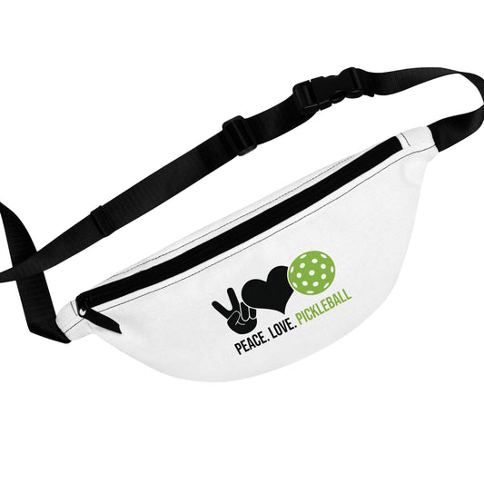 Pickleball Sporty Fanny Pack - Peace, Love, Pickleball