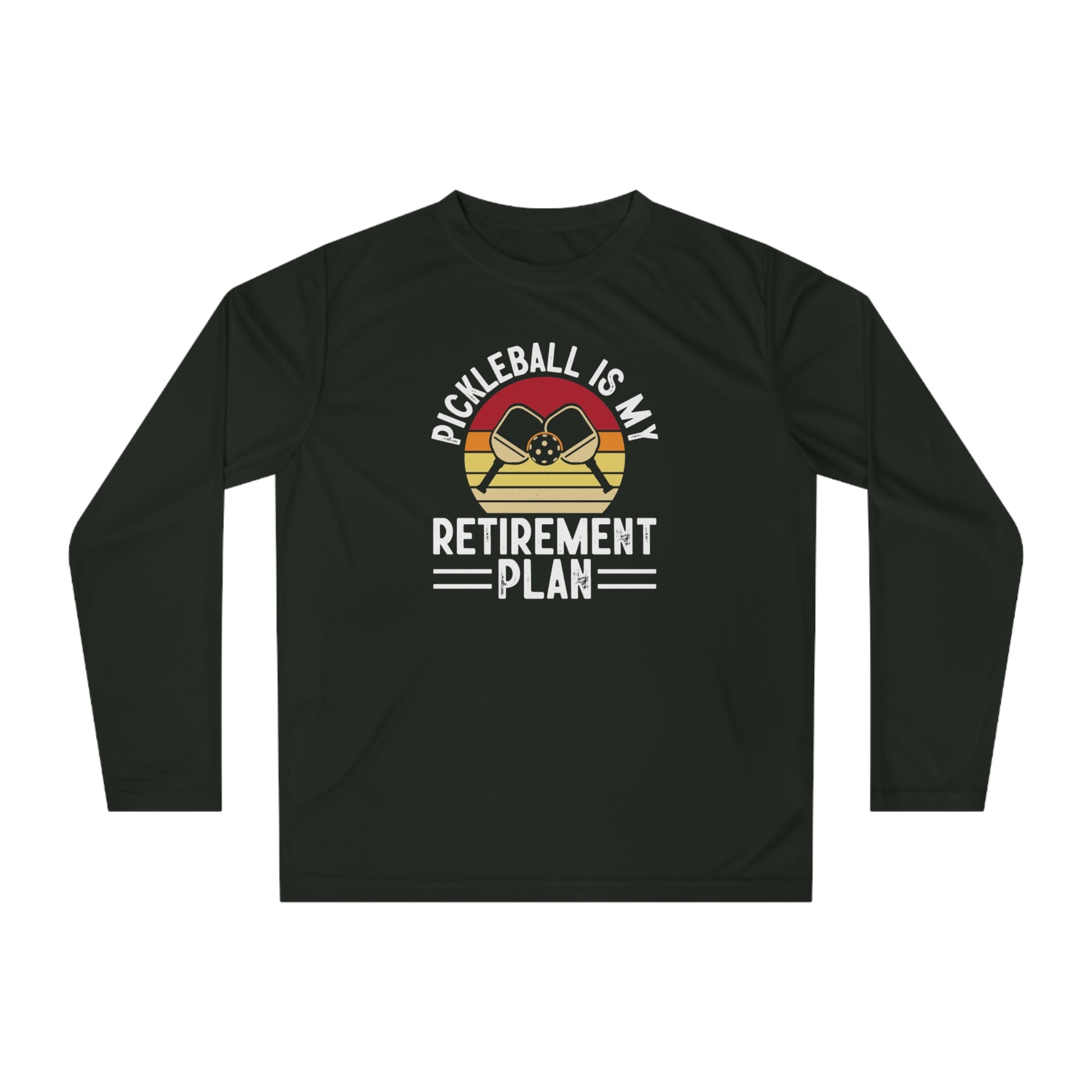 Men's Pickleball Long Sleeves top - Pickleball Is My Retirement Plan Black