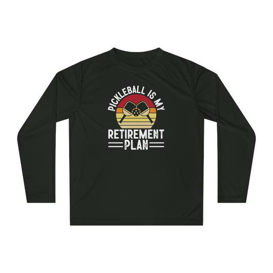 Men's Pickleball Long Sleeves top - Pickleball Is My Retirement Plan Black
