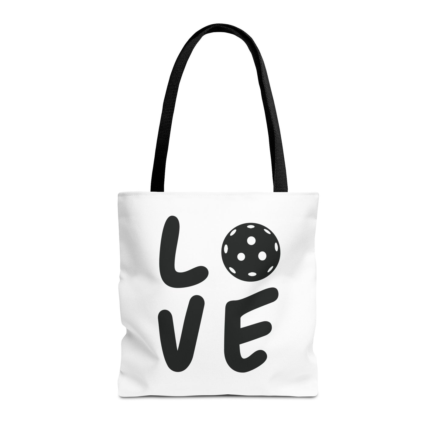Pickleball Fun Tote Bag - Love with Pickleball Black