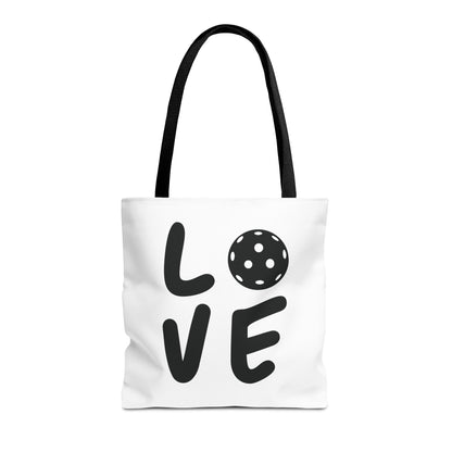 Pickleball Fun Tote Bag - Love with Pickleball Black
