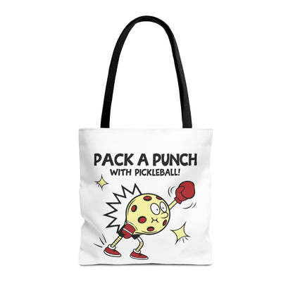 Pickleball Stylish Tote Bag - Pack a Punch with Pickleball Black