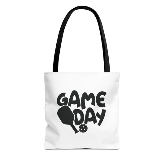 Pickleball Cute Tote Bag - Game Day Black