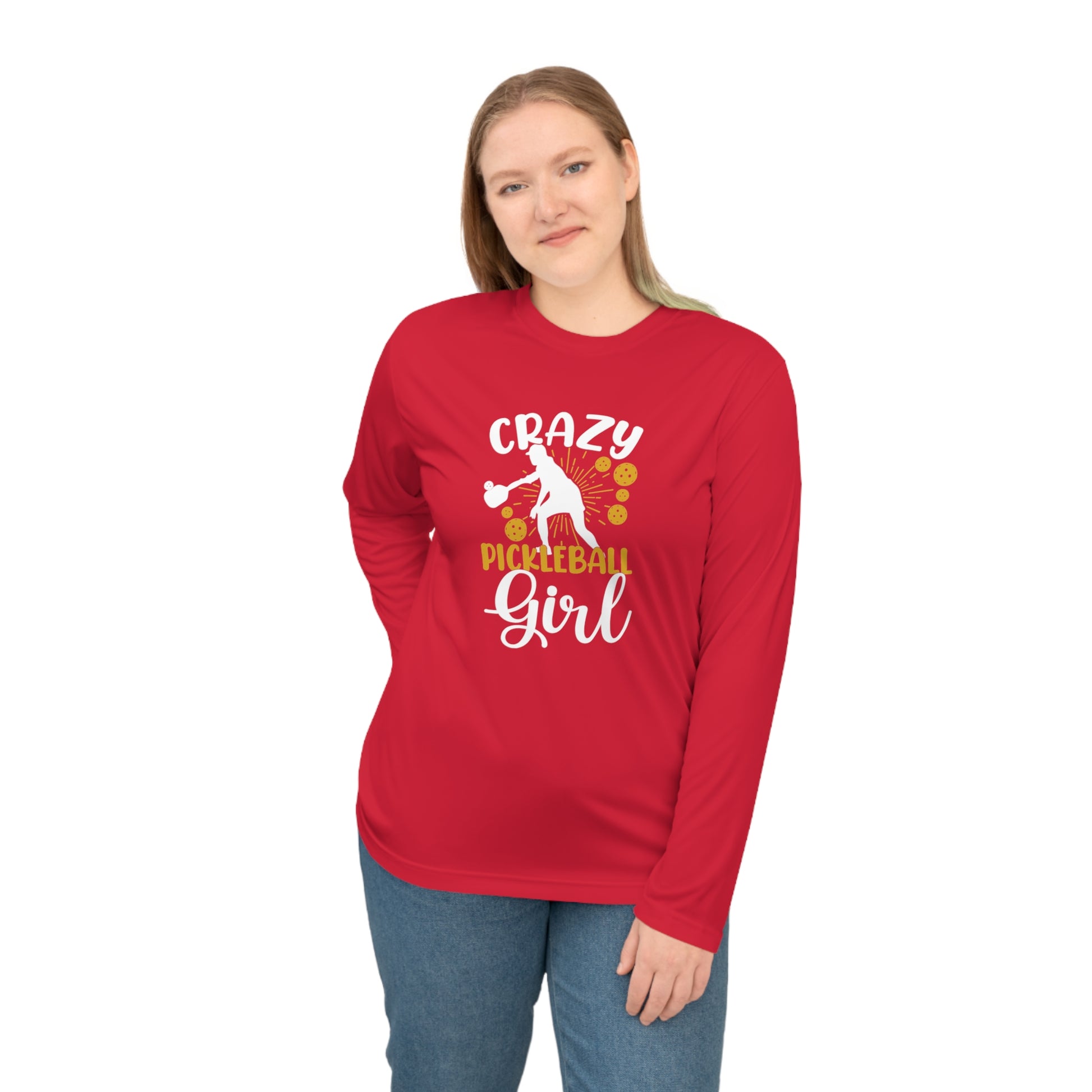 Women's Durable Pickleball Long Sleeves top - Crazy Pickleball Girl
